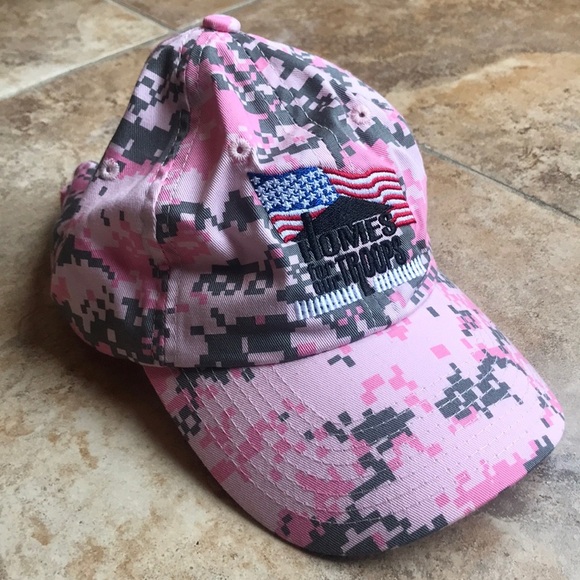 “Homes for our troops” pink camo hat - Picture 1 of 5